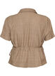 Wikkelshirt met striksluiting, Bruin, Packshot image number 1