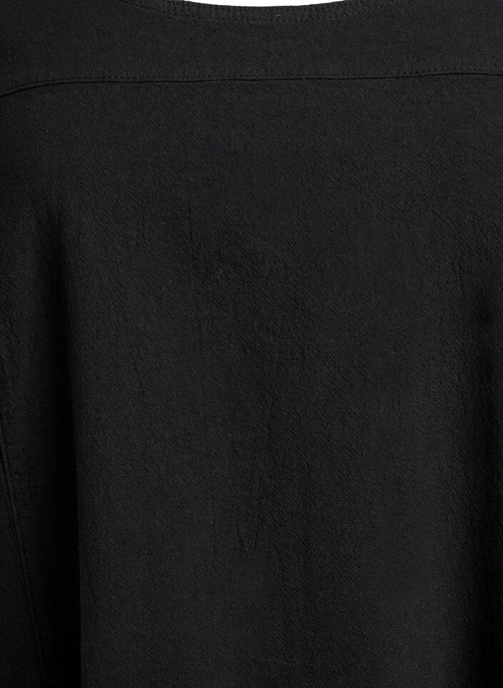 Katoenen jurk met korte mouwen, Zwart, Packshot image number 2