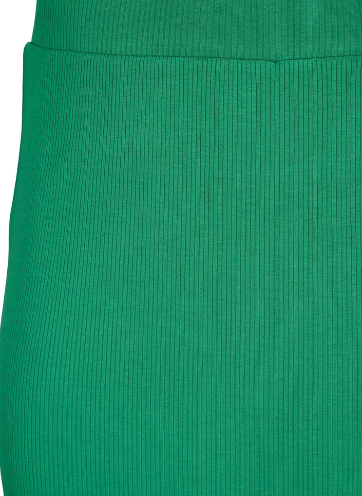 Viscose midirok met slanke pasvorm, Groen, Packshot image number 2