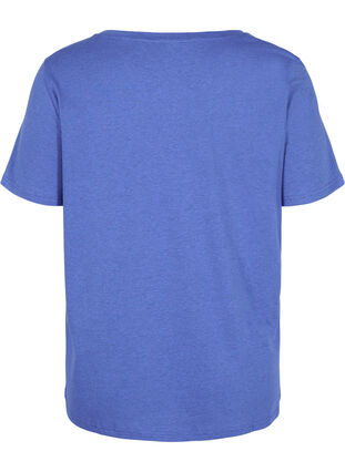 Katoenen t-shirt met print, Dazzling Blue Califo, Packshot image number 1