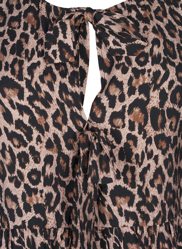 Leo blouse met strikje, Leo AOP w. Bow, Packshot image number 2
