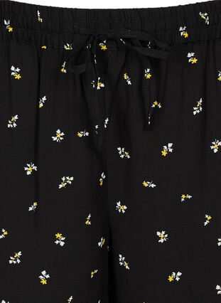 Viscose shorts met print en zakken, Black AOP, Packshot image number 2