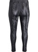 Leggings in imitatieleer met dierenpatroon, Zwart, Packshot image number 1