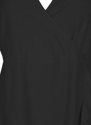 Midi-jurk met vleermuismouwen, Black, Packshot image number 2