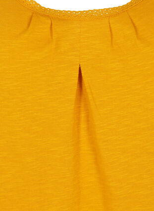 Top met kant, Golden Yellow, Packshot image number 2