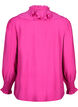 Shirt blouse van viscose met ruches, Rose Violet, Packshot image number 1