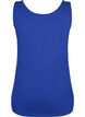 Solide kleur basis top in katoen, Blauw, Packshot image number 1