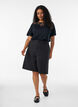 Blouse met kanten inzetstuk en ballonmouwen, Zwart, Model image number 1