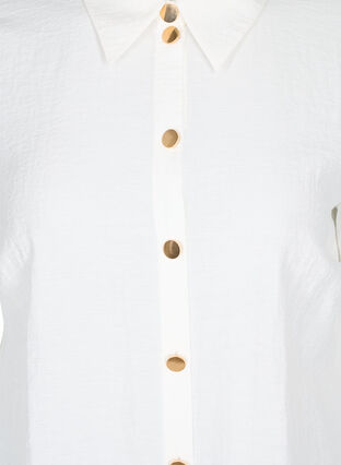 Lange blouse met 3/4 mouwen, Bright White, Packshot image number 2