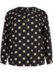 FLASH - Blouse met lange mouwen en print, Black Brown Dot, Packshot image number 0