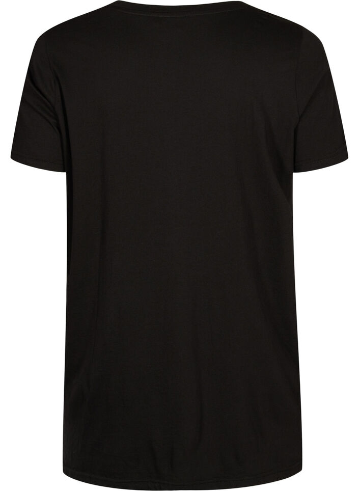 Oversized t-shirt met print, Black W. Love, Packshot image number 1