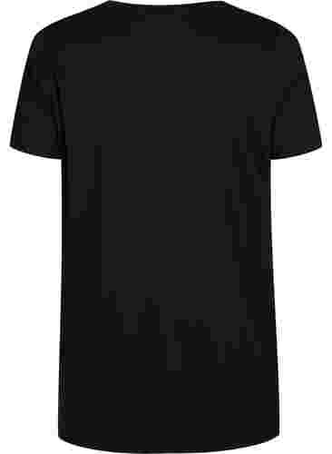 Oversized t-shirt met print, Black W. Love, Packshot image number 1