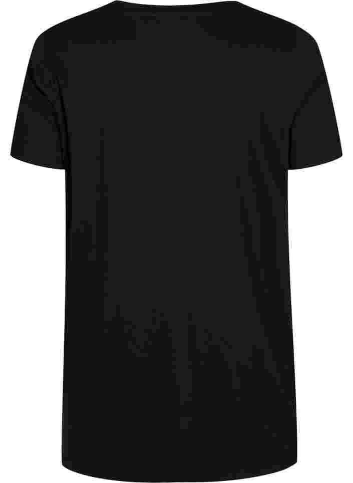Oversized t-shirt met print, Black W. Love, Packshot image number 1