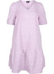 	 Jurk met korte mouwen, v-hals en bloemenmotief, Regal Orchid , Packshot image number 0