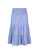 Gestreepte maxi rok met smokwerk, Baja Blue Stripe, Packshot image number 0