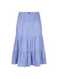 Gestreepte maxi rok met smokwerk, Baja Blue Stripe