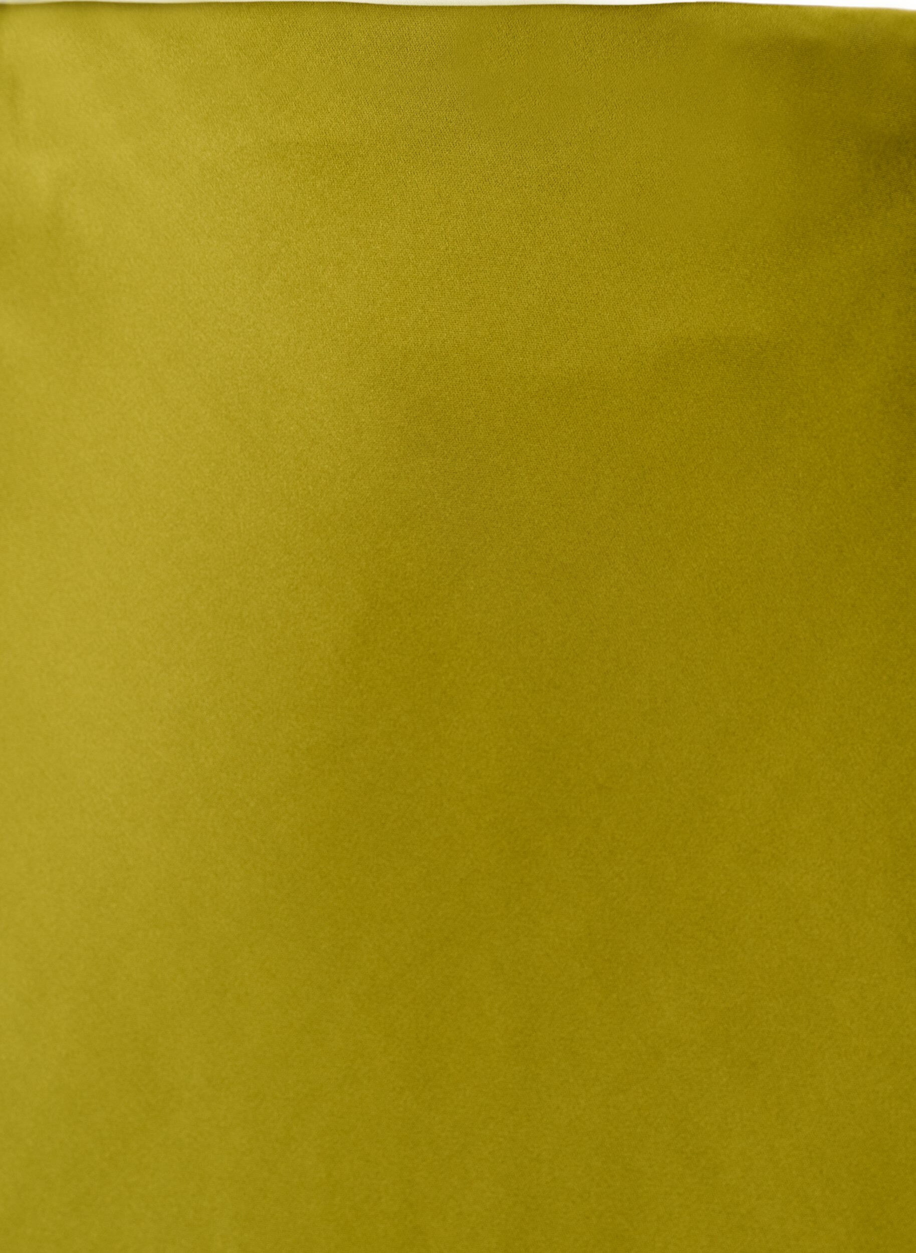 ZizziSatijnen midi rok, Groen, Packshot image number 2