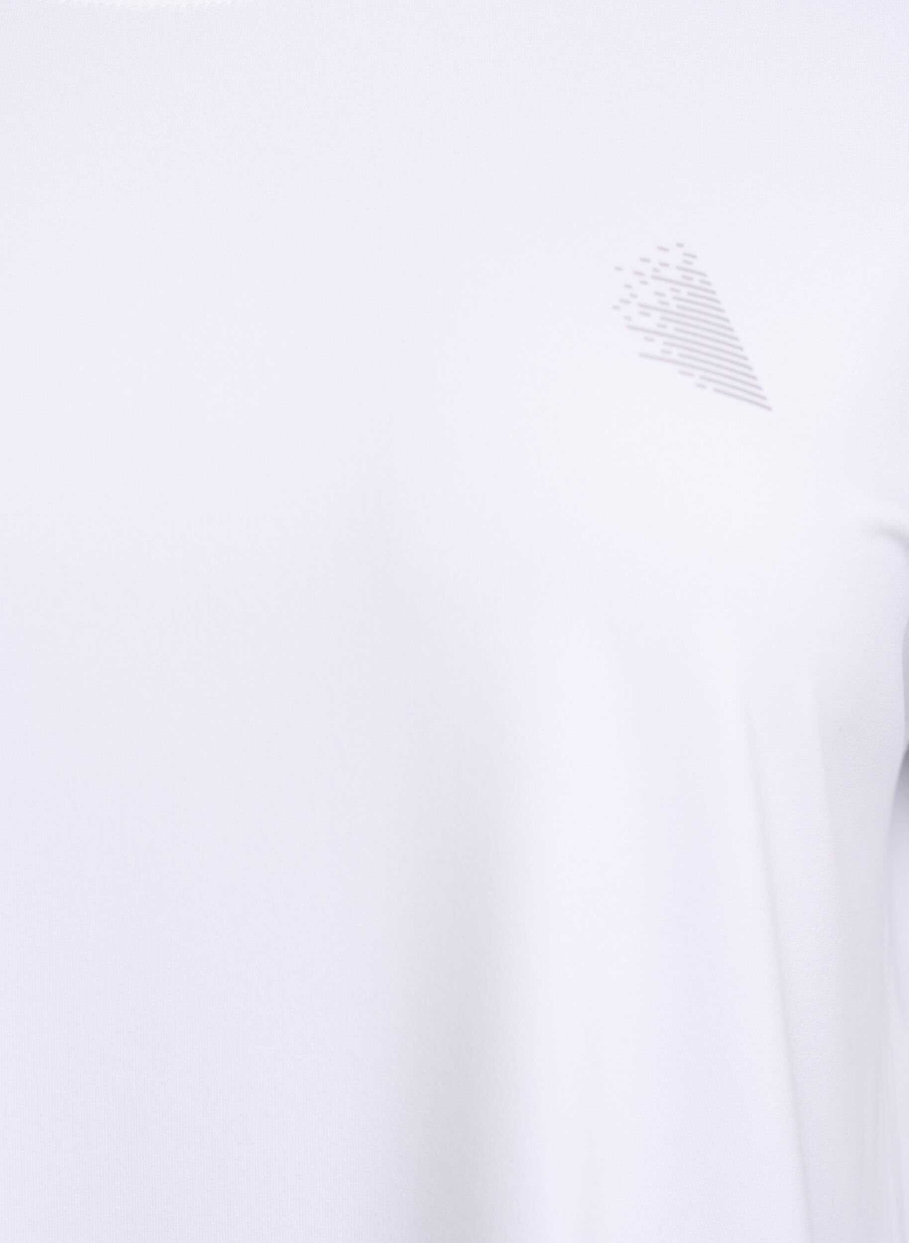 Zizzi Effen gekleurd trainingsshirt, Wit, Packshot image number 2