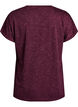 Losse workout T-shirt met korte mouwen, Donker Bordeaux, Packshot image number 1