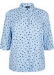 Shirtblouse met 3/4 mouwen, Blauw, Packshot image number 0