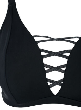 Bikinitop met draadjes, Black, Packshot image number 2