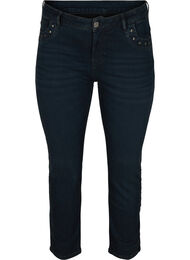 Slim fit Emily jeans met klinknagels, Dark blue