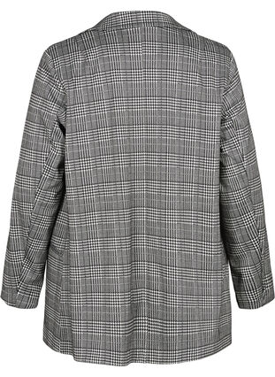 Geruite blazer met lurex details, Grey check comb., Packshot image number 1