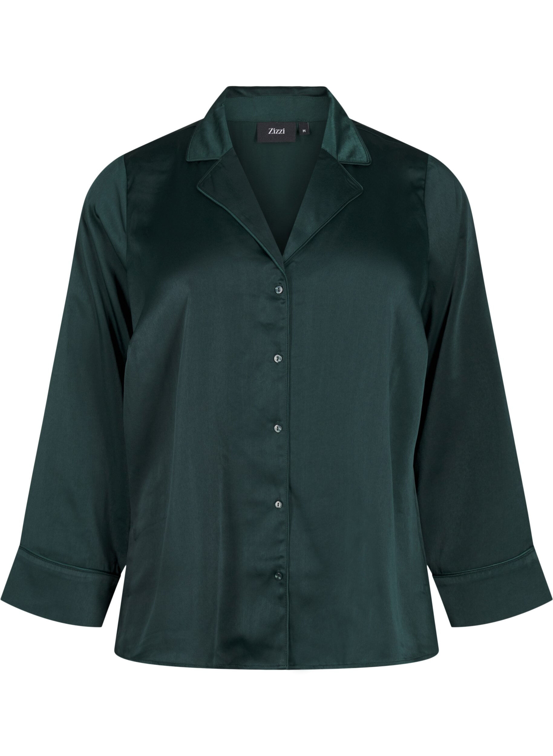 Zizzi Satijnen nachthemd, Scarab, Packshot image number 0