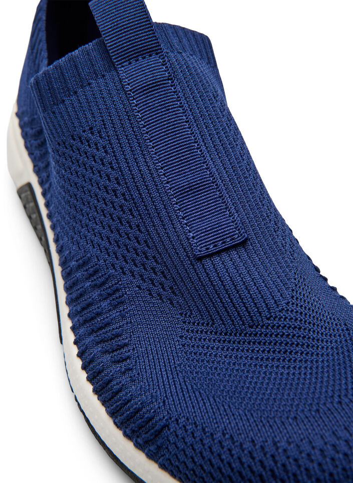 Sneakers van stretchy breimateriaal, Blauw, Packshot image number 3
