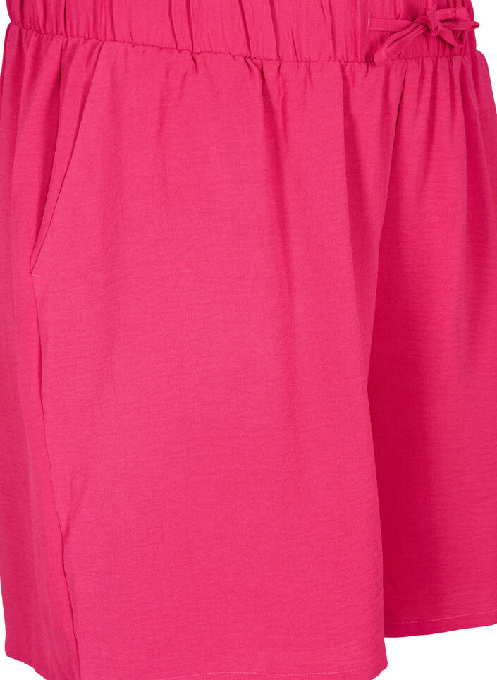 Korte broek met zakken en elastische tailleband, Roze, Packshot image number 2