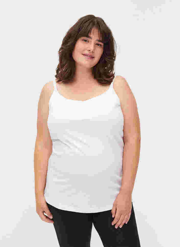 Zwangerschapstop met borstvoedingsfunctie, Bright White, Model image number 0