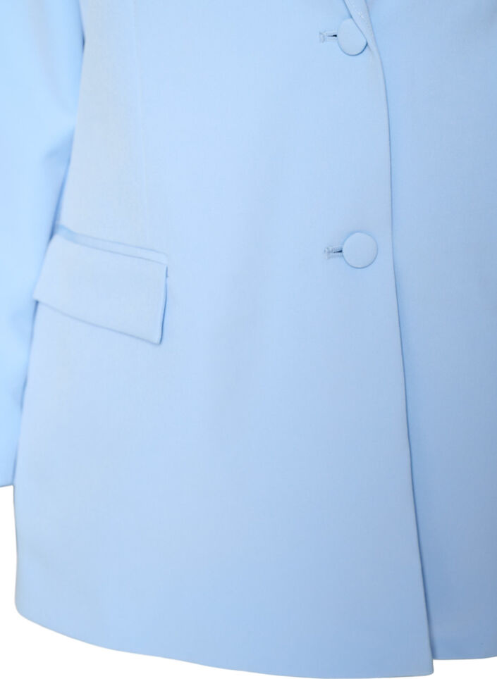 Klassieke blazer met knoopsluiting, Blauw, Packshot image number 2