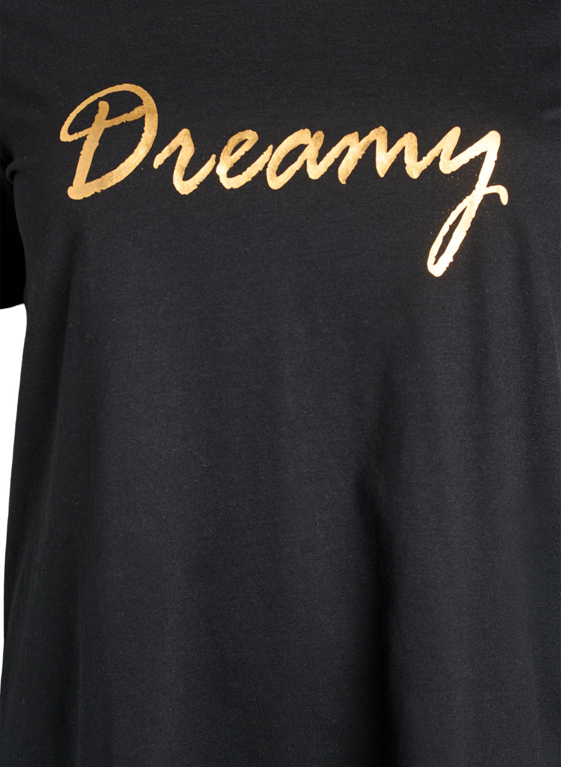 Zizzi FLASH - T-shirt met print, Zwart, Packshot image number 2