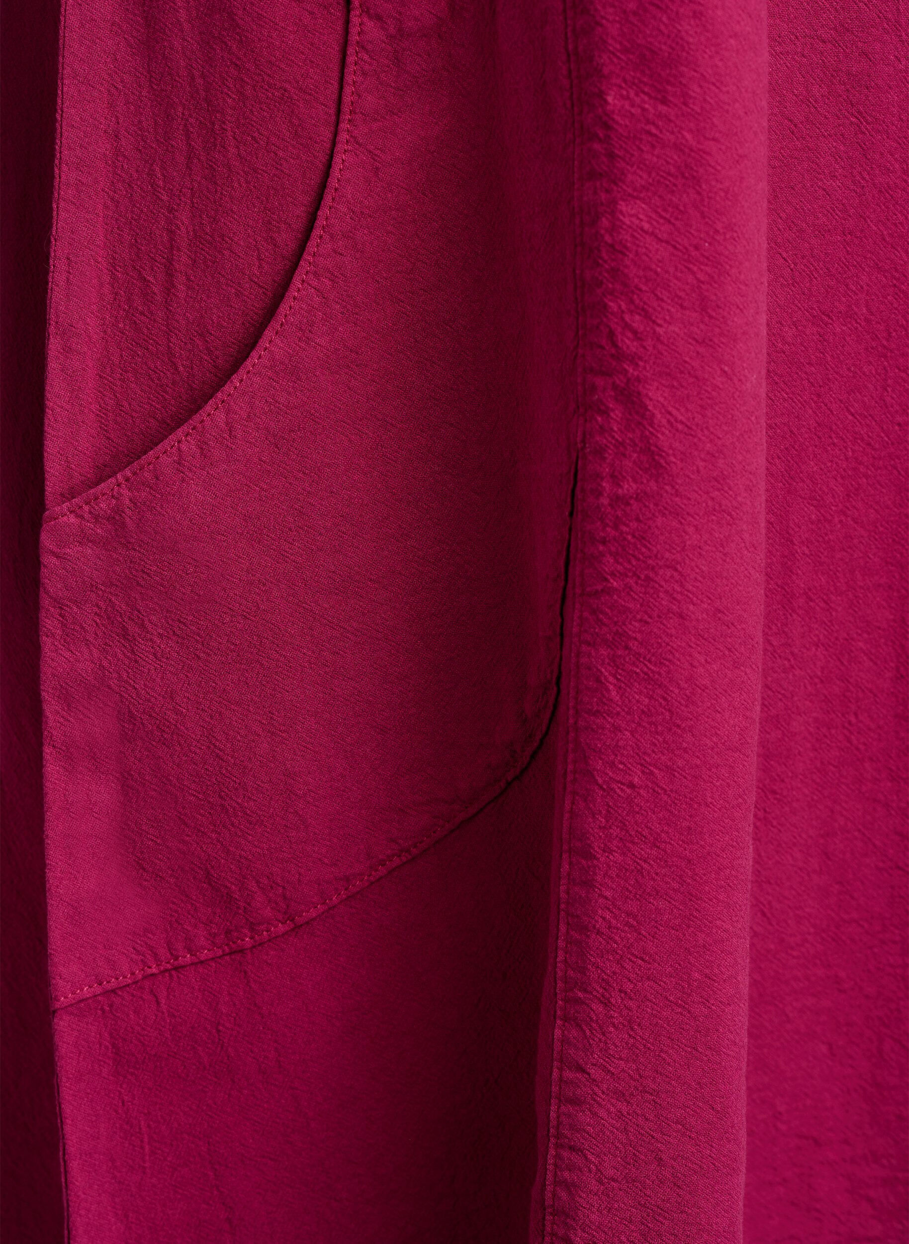 Zizzi Katoenen jurk met korte mouwen, Rood, Packshot image number 3