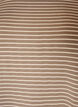 Gestreept T-shirt in viscose met een ronde hals, Beige, Packshot image number 2