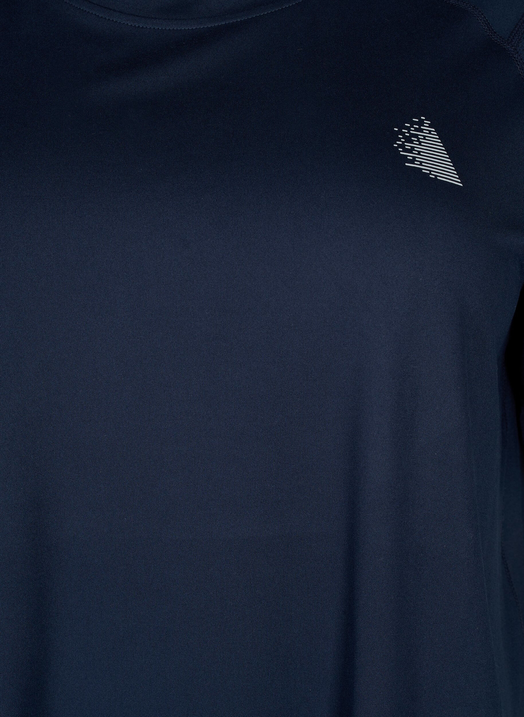 Zizzi Trainings-T-shirt met korte mouwen en ronde hals, Night Sky, Packshot image number 2