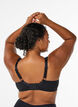 Minimizer-bh met gewatteerde bandjes, Zwart, Model image number 2