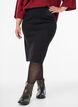 Nauwsluitende rok met elastiek in de taille, Zwart, Model image number 2