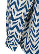 Blouse met lange mouwen en V-hals, OFF WHITE ZIG ZAG, Packshot image number 4