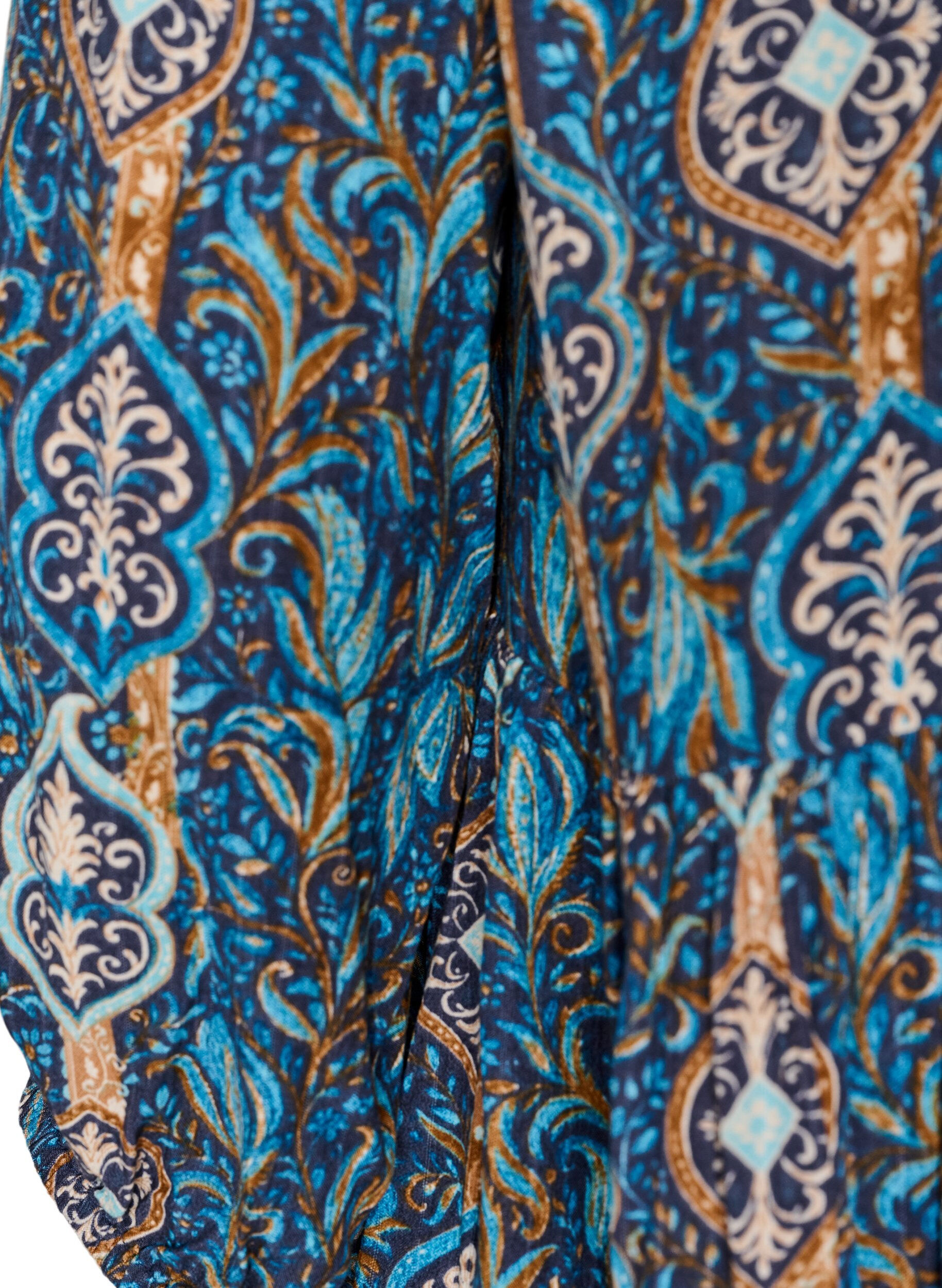 ZizziBlouse met paisleyprint en kanten detail, Blauw, Packshot image number 3
