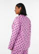 Katoenen pyjamashirt met borstzak, Roze, Model image number 2