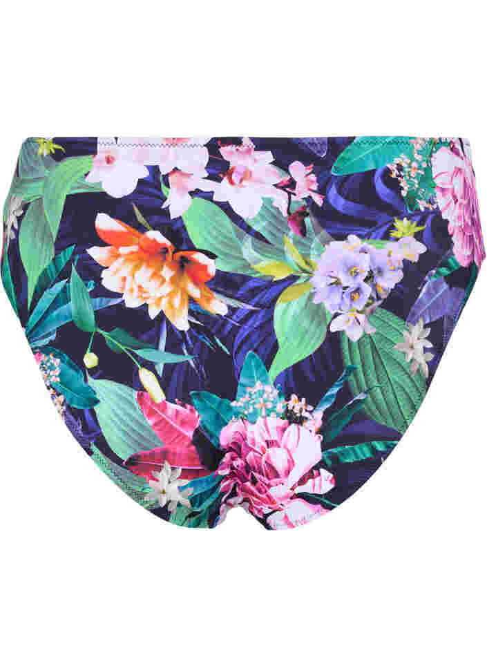 Bikinibroekje met hoge taille, Flower Print, Packshot image number 1