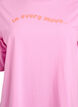 Sportief T-shirt in biologisch katoen, Roze, Packshot image number 2