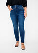 Super slim Bea jeans met extra hoge taille, Blauw, Model image number 2