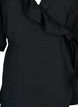 Wikkelblouse van Viscose met korte mouw, Black, Packshot image number 2