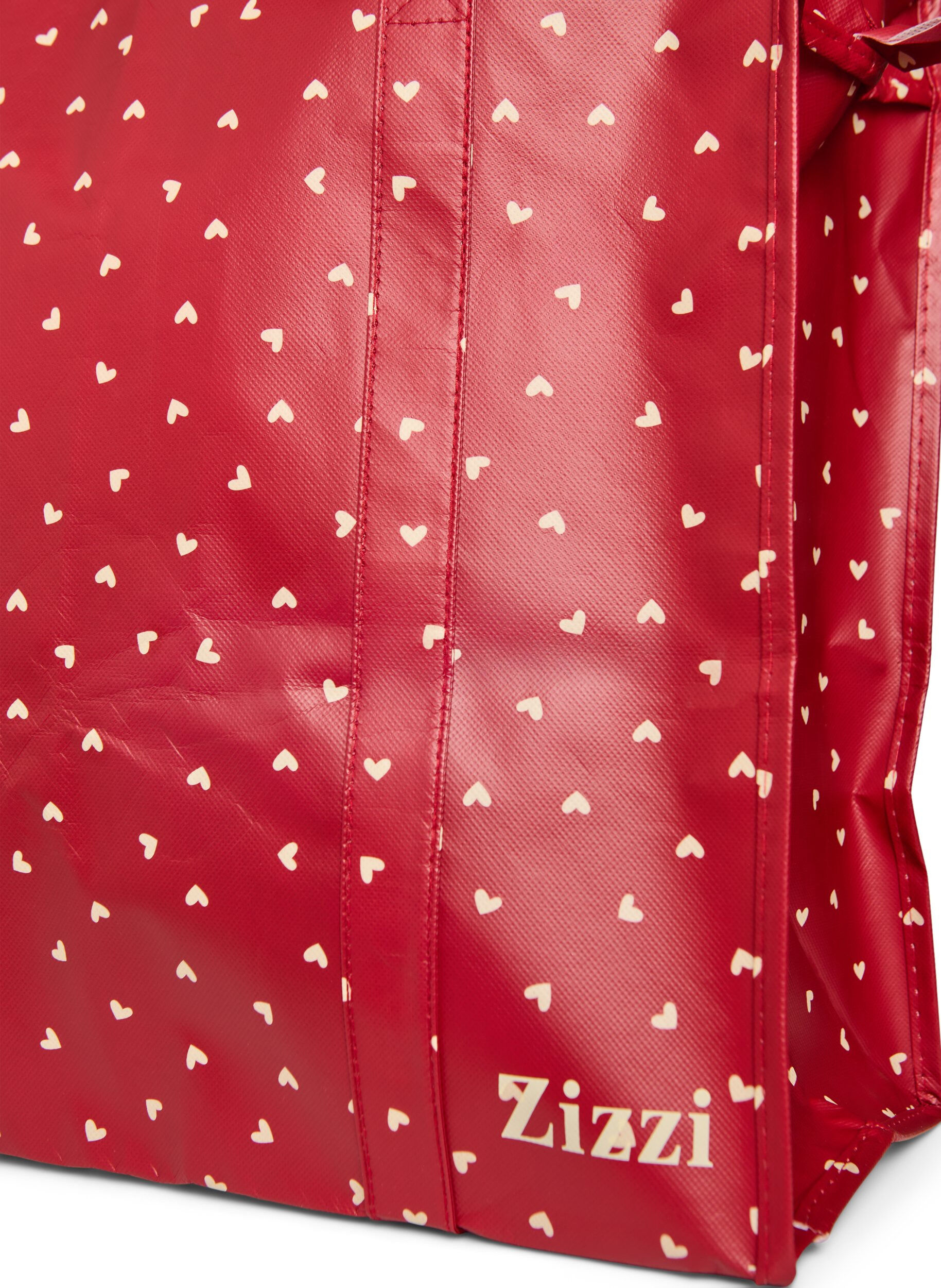 Zizzi Shoppingtas met ritssluiting, Rood, Packshot image number 2