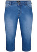 Emily slim-fit denim capribroeken, Blue Denim, Packshot image number 0