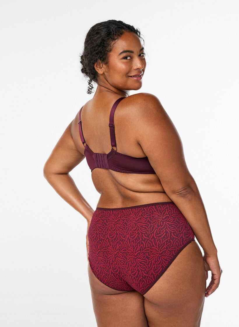 7-pack slip met normale taille, Rood, Model image number 1