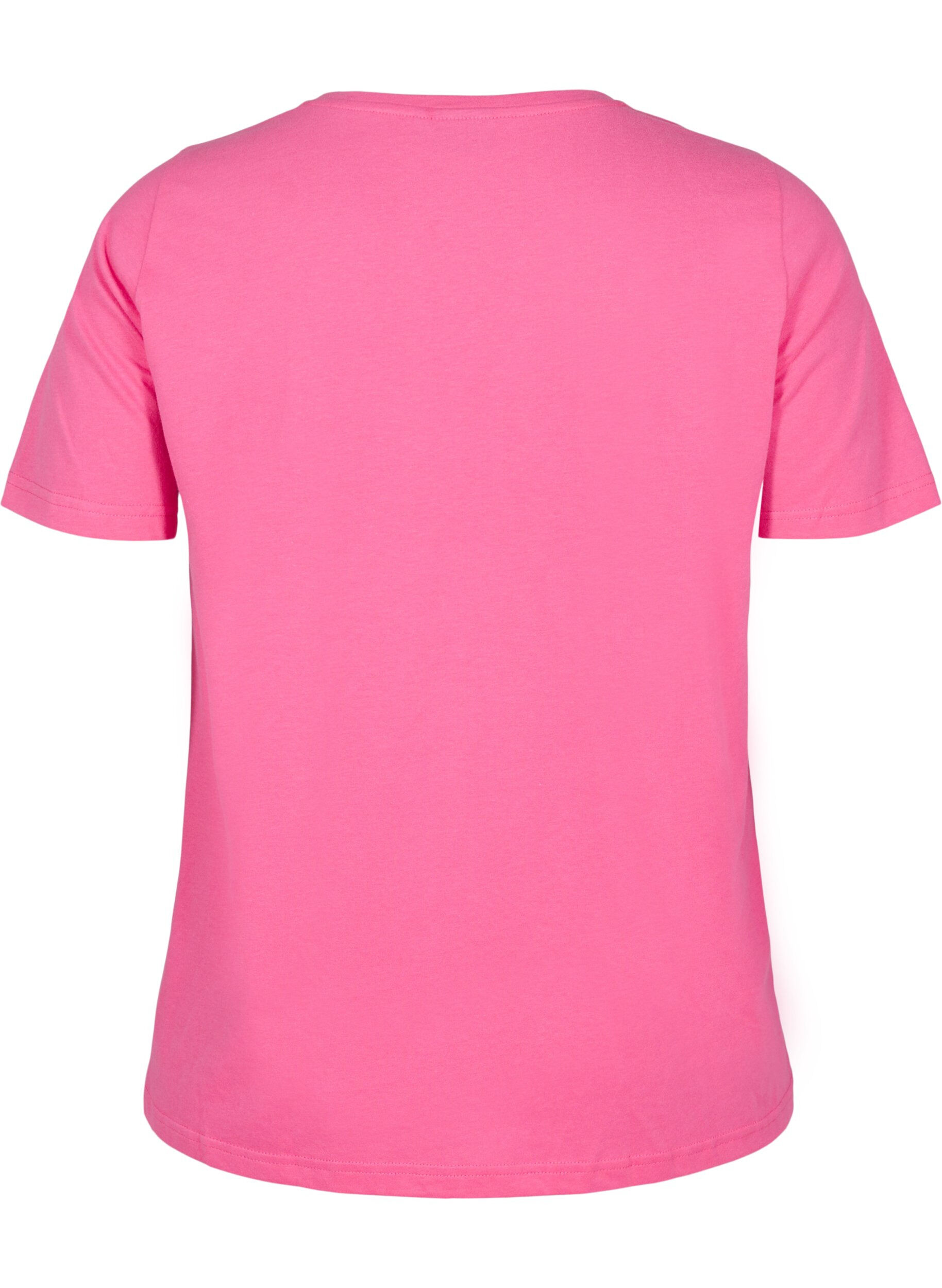 Zizzi FLASH - T-shirt met motief, Roze, Packshot image number 1