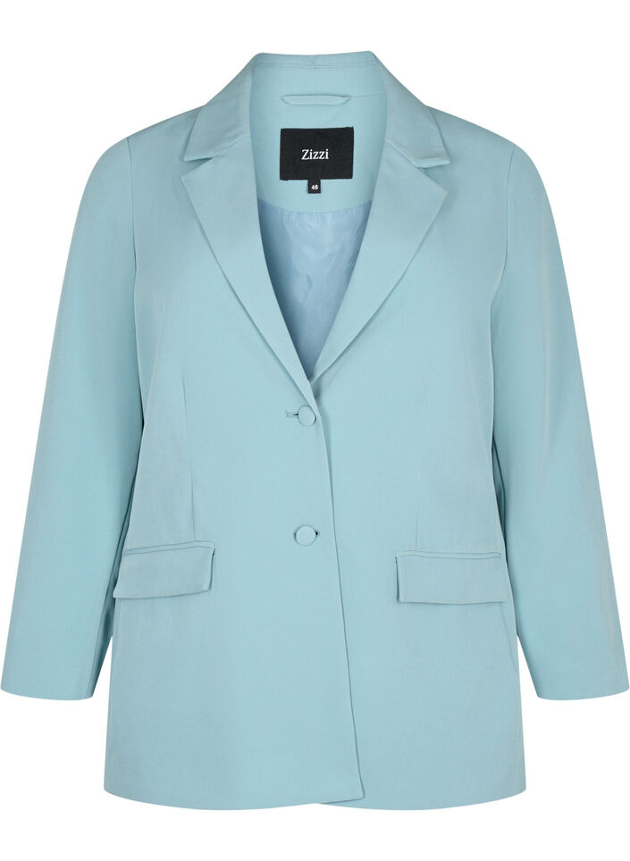 Klassieke blazer met knoopsluiting, Citadel, Packshot image number 0